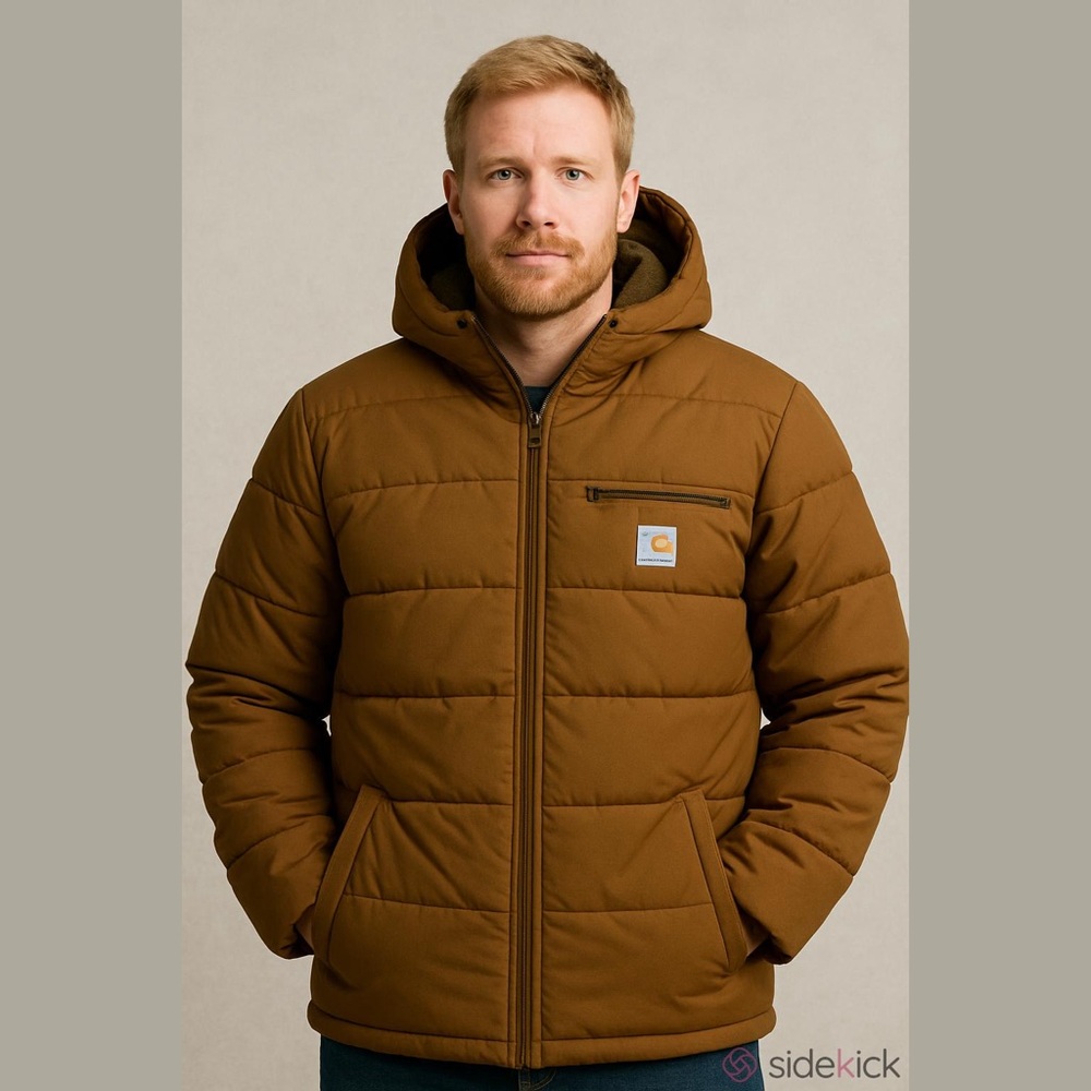 Carhartt Men's Montana Loose Fit Insulated Jacket Brown Size‎ 2XL